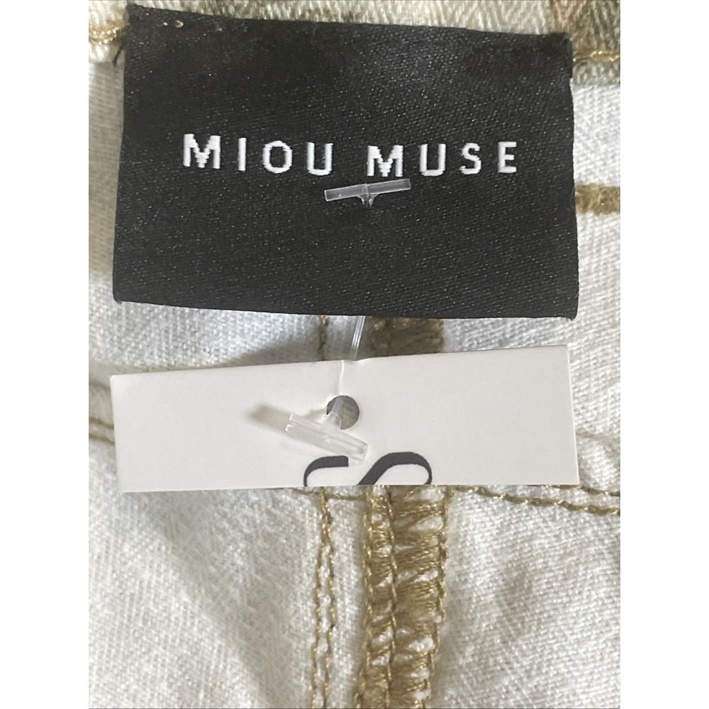 Miou Muse Floral Print High Rise Barrel Leg Ankle Pants Women's Medium NWT - Picture 6 of 9